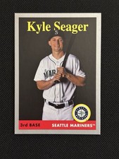 2019 Topps Archives 1958 Design Silver 72/99 Kyle Seager #54 Seattle Mariners