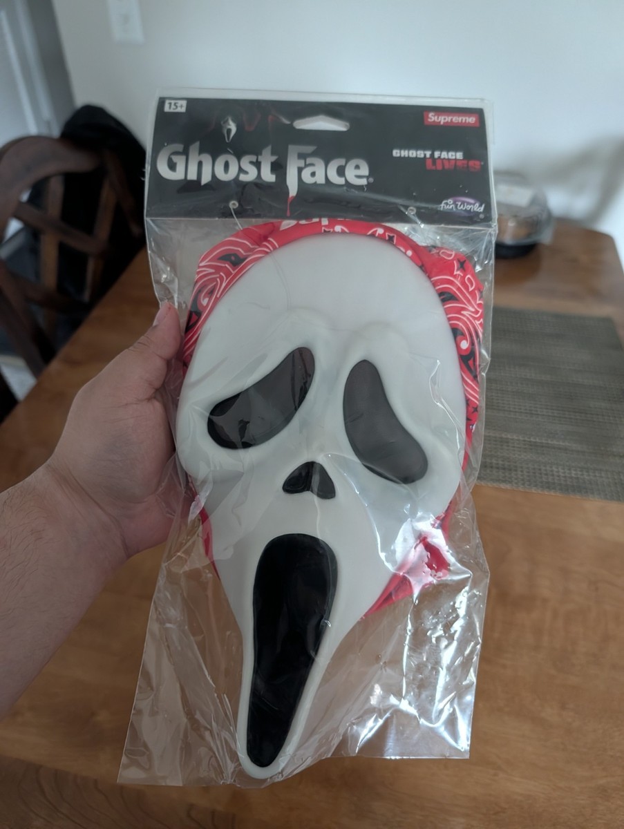 Supreme Ghostface Full Mask Red Bandana Hood One Size Adult Unisex