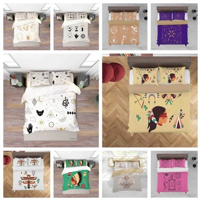 3D Design Sun Feather Moon Butterfly Quilt Cover Duvet Cover Comforter set
