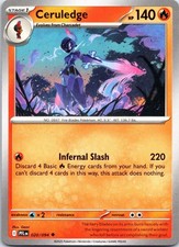 Ceruledge 020/094 Uncommon Phantasmal Flames Pokemon NM