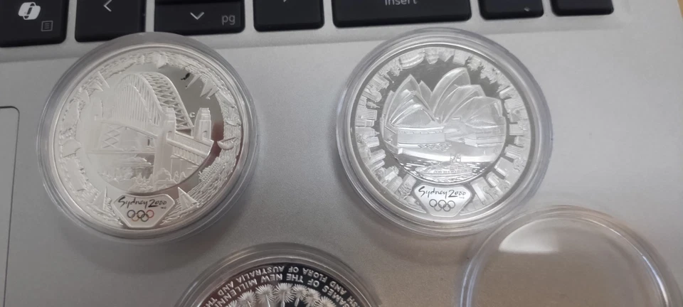 Sydney 2000 Olympic Silver Proof Coins Set of 3 – 1 oz .999 Fine Silver – Royal  - Image 3 of 4