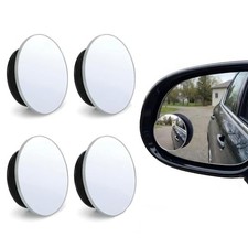 2 Pairs Blind Spot Mirrors for Cars, 2" HD Glass Frameless Convex Rear View
