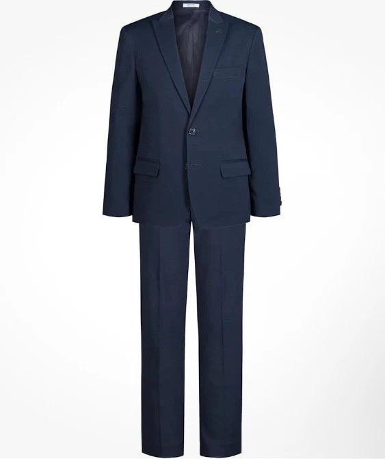 Conjunto de traje formal de 2 piezas Calvin Klein para niños, azul brillante elástico, 14/REG- PRECIO DE VENTA SUGERIDO POR EL FABRICANTE $150 Foto 2 de 4