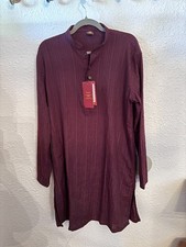 NWT manyavar mid length kurta size L wine