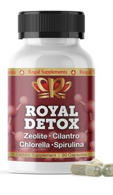 Zeo Health Royal Detox Zeolite, Chlorella, Cilantro, Spirulina 90 Capsules