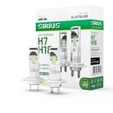 Kit LED H7 H18 Sirius Air 12V 6500k – Luce Ultra Bianca con Ventola - Miniatura 1