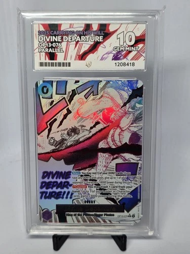 OP13-076 Divine Departure Event Manga English Ace 10 Gem Mint Perfect Subgrades
