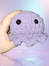 Super Adorable Cute Handmade Crocheted Octopus Plushie In Lilac
