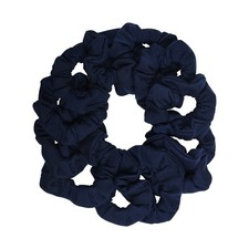 12 PCS Solid Hair Ties Scrunchies Navy Ponytail Holders Hair Accessories