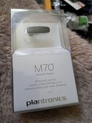 Plantronics M70 Wireless Headset Bluetooth HD Voice Smartphone Black Sealed
