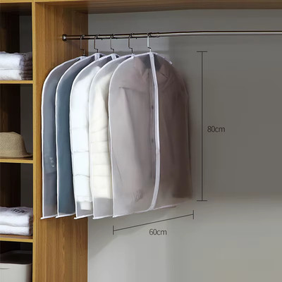 Clothes Hanging Dust Cover Wedding Dress Cover Suit Coat Storage Bag Transparent