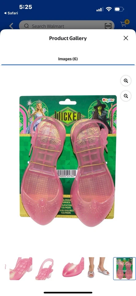 Botas Wicked Movie Elphaba Zapatos Glinda Hasta Talla 13 Niñas Bruja Negro Rosa 2Pr Foto 2 de 4