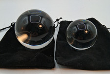 Clear Crystal Ball Glass Lens Sphere Healing Photography Decor 8"  10" Circum.
