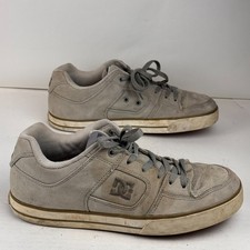 DC Shoes Pure TX Men's Gray Canvas Skateboarding Sneakers Shoes Size 10