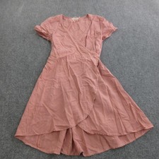 Marine Layer Dress Womens M Pink Lyocell Wrap...