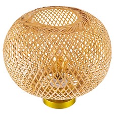 Lampada a sospensione bambù intrecciato retrò casale lampada a sospensione plafoniera