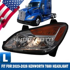Fit 2023-2026 Kenworth T680 Driver Side Headl...