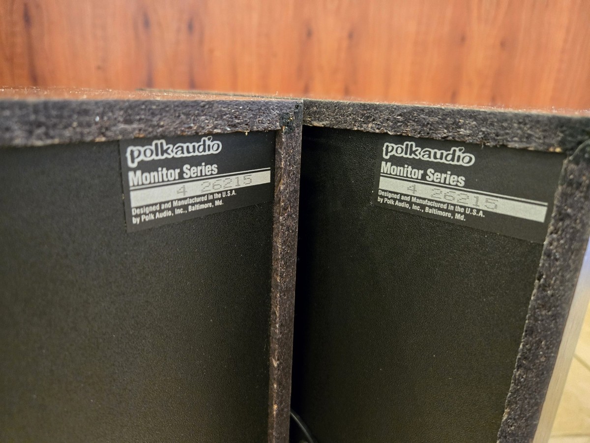 Polk Monitor Series 4 Bookshelf Speaker Pair, HiFi Stereo