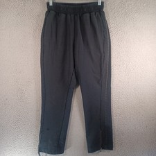 GymShark Dark Blue Workout Sweatpants Size XS Zipper Ankles Stretch Waist Gym