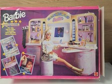 Vintage Barbie Beauty Center 1991 ancien tête à coiffer rétro poupée Mattel rare