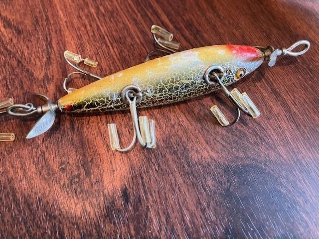 Heddon Dowagiac Minnow 150 crackle back 5 hook - Image 4 of 4