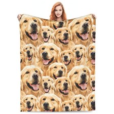 Golden Retriever Blanket Gifts for Women Men Adults Dog Lovers Golden Retriev...