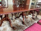 Mahogany formal dining table and eight chairs — photo 4