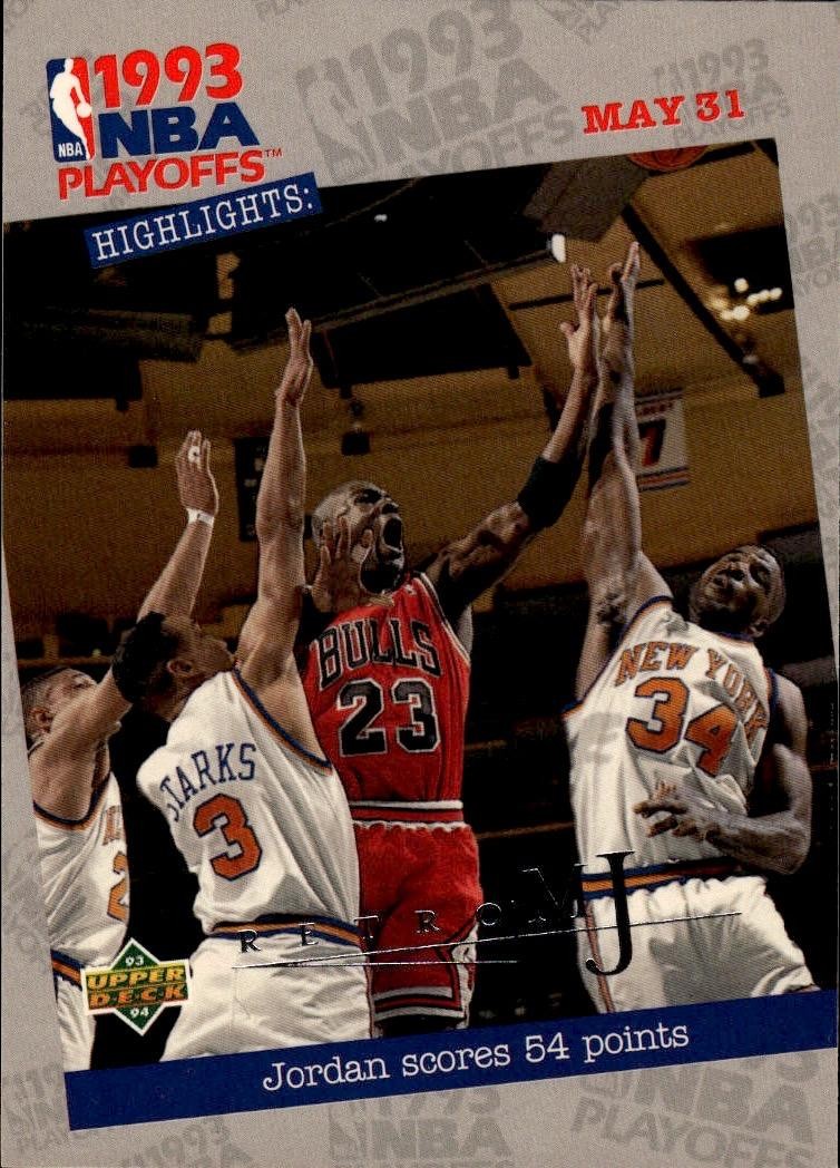 1998 Upper Deck Michael Jordan Career Collection #52 MJ Retro 93-94