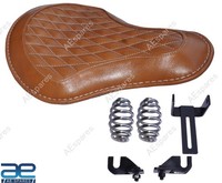 Echtleder Front Solo Sitz Tan FüR Royal Enfield Classic 650 Gec