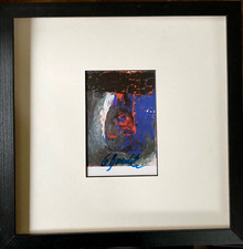 GEORG BASELITZ Schwarzer Kopf HANDSIGNIERT, KPK, Rahmen, signed GESCHENK