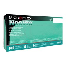 NeoPro Polychloroprene Exam Glove Standard Cuff Length LARGE 100 per Box