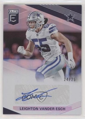 2019 Panini Donruss Elite Signatures 24/25 Leighton Vander Esch #ES-LV Auto 0c3