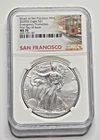 2020(S)  American Eagle NGC MS70 Emergency Production FDOI Trolly car