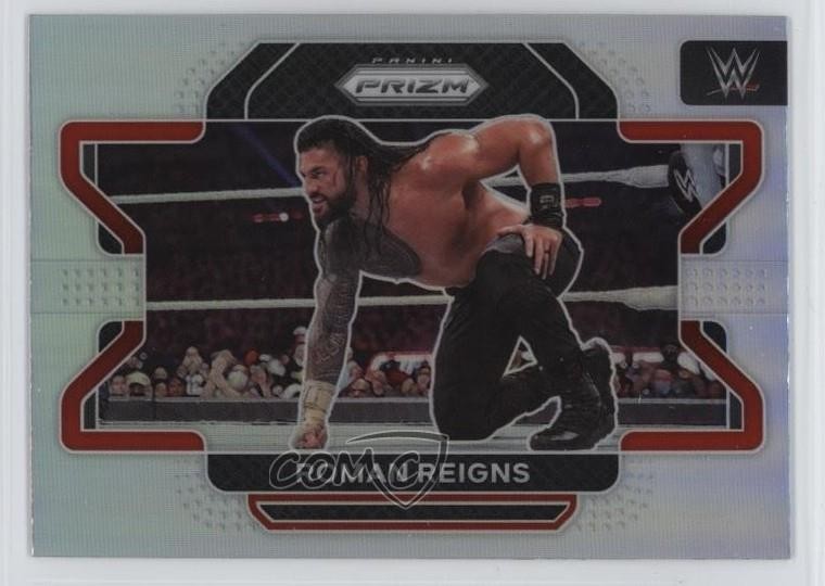 2022 Panini Prizm WWE Silver Prizm Roman Reigns #40 1o2