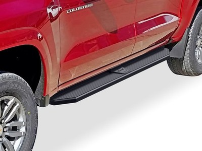 APS Black Flat Running Boards Style Fit 15-26 Chevy Colorado GMC Canyon Crew Cab