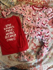 Cat Jack Red Top And Carter Pajamas 5 T Holiday So Cute