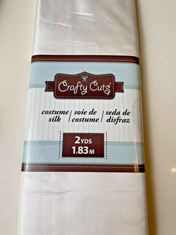 14 Yards Crafty Cuts Costume Silk Red, Black, White - Polyester New In Packaging - Image 3 of 4