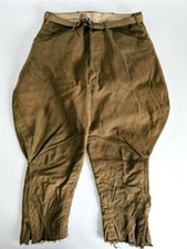 U.S. WWI AEF trousers with " Mills " service belt, legs shortened, otherwise in
