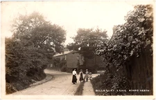 Billesley Lane in Kings Heath Birmingham England 1911 RPPC Postcard Photo