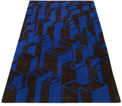 Designer Teppich 120X180 CM Handarbeit 100% Wolle Handgetuftet 3D Look
