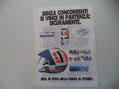 advertising Pubblicità 1989 CASCO HELMET MDS M47 | eBay