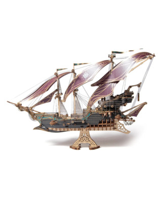 3D Puzzle, Piratenschiff Sparrow's Maritime Adventures, lila, 518 Teile