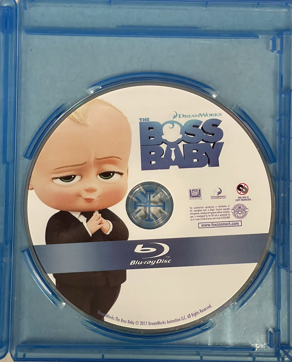 Boss Baby Blu-Ray AND DVD included. Children. Kids. Animated. Fast