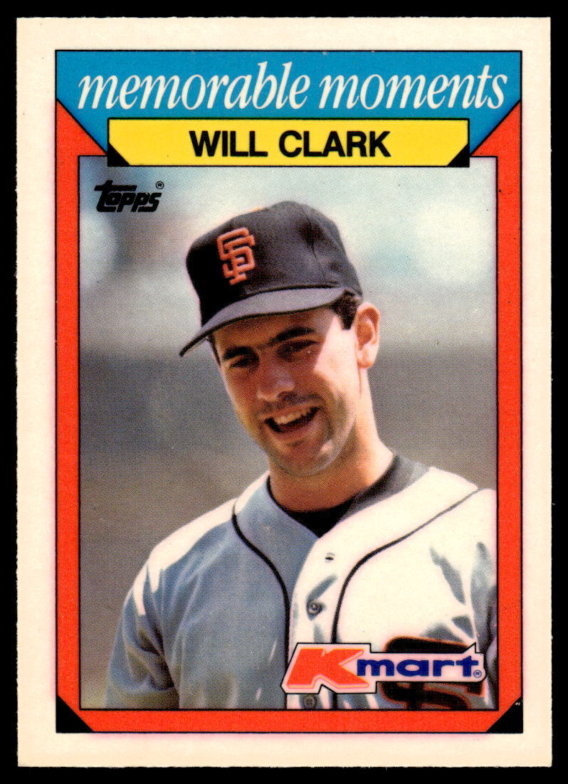 1988 Topps Kmart Memorable Moments #6 Will Clark San Francisco Giants
