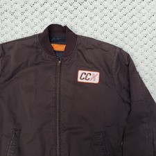 Vtg Red Kap CCX Mechanic Work Jacket Quilt Lined USA Talon Zipper Brown - Large