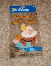Disney EK Success Jolees Dimensional Sticker ~ Seven Dwarves..Happy.