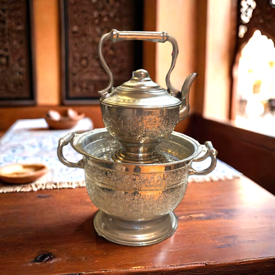 Moroccan Basin & Kettle Traditional Hand Wash Hand Hammered Brass