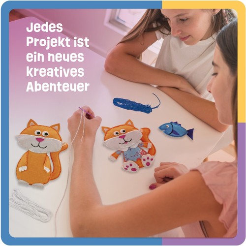 Smowo Filz Nähset für Kinder - Stofftiere selber nähen - Bastelset Kuscheltier - Bild 7 von 7