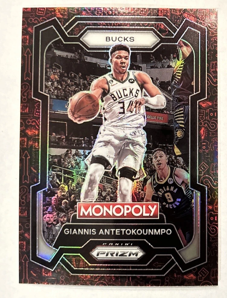 2023-24 Prizm Monopoly Giannis Antetokounmpo RED PATTERN Prizm #49  BUCKS