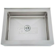 33" Stainless Steel 28" x 20" 6" Bowl Floor Mop Sink Commercial Utility Drain